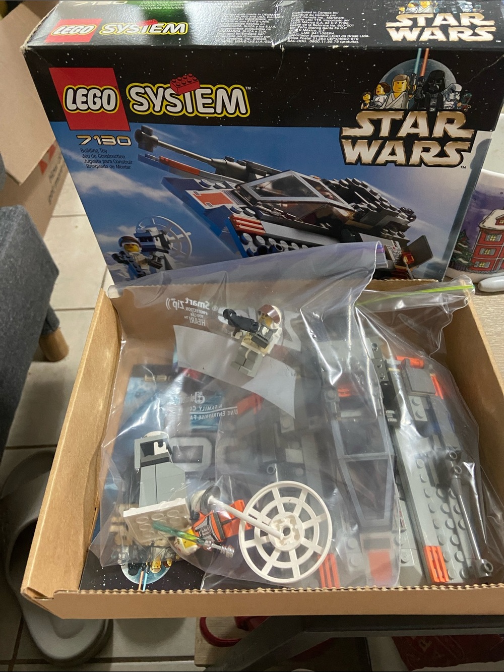 LEGO Star Wars 7130 - Snowspeeder 99% Complete, Box, Manual, Vintage 1999